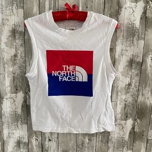 The north Face white sleeveless active top S